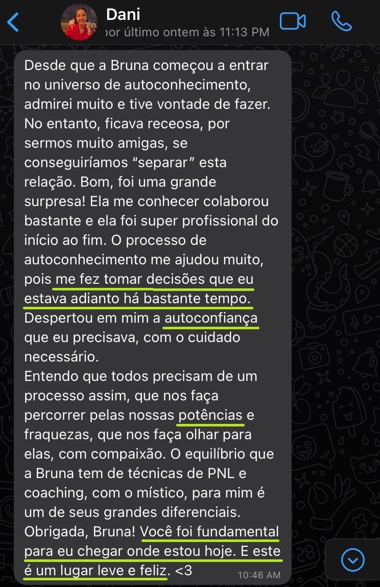 depoimento danielle - processo individual de autoconhecimento curandeiras de nós