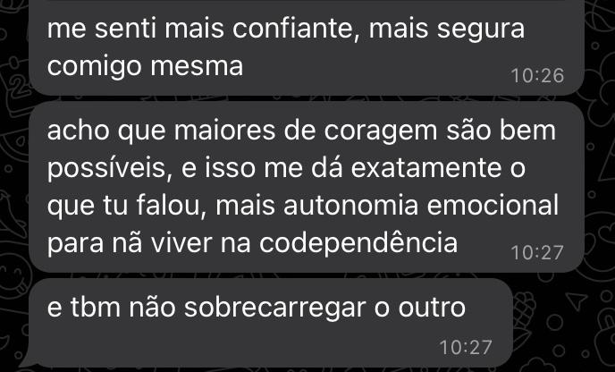 depoimento danielle - processo individual de autoconhecimento curandeiras de nós