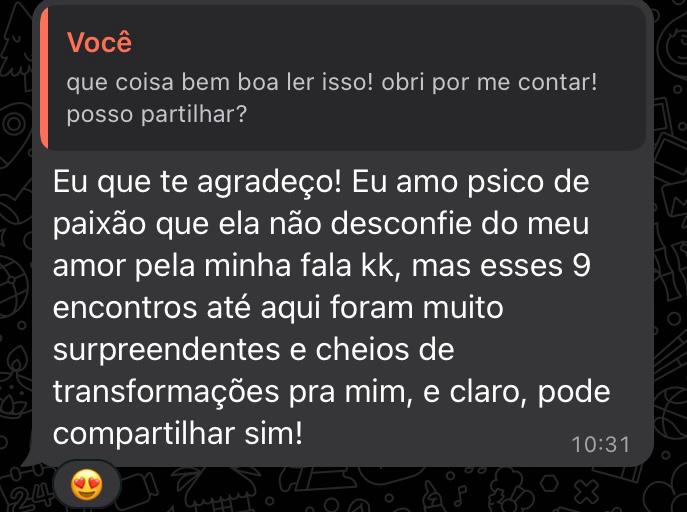 depoimento danielle - processo individual de autoconhecimento curandeiras de nós